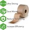 CURBY IPG Water-Activated Tape, 2. 83" x 100M Refill Roll (4-Pack, Tan (CBIWAT.