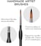 Nicpro Micro Detail Paint Brush Set,10 Small Professional Miniature Fine Detail Brushes for Watercolor Oil Acrylic, Nail Art, Models Rock Painting kit, Figures, Paint by Number -Come with HolderBag.
