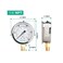 ELECALL 200psi Silicone Oil Filled Pressure Gauge for Water Oil Air Pressure Test in Pool Pump Sand Filter Air Compressor Water System, 2-1/2" Stainless Steel Case, Lower Mount 1/4" NPT.