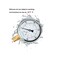 ELECALL 200psi Silicone Oil Filled Pressure Gauge for Water Oil Air Pressure Test in Pool Pump Sand Filter Air Compressor Water System, 2-1/2" Stainless Steel Case, Lower Mount 1/4" NPT.