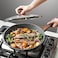 SENSARTE Nonstick Frying Pan Skillet with Lid, Swiss Granite Coating Omelette Pan with Cover, Healthy Cookware Chef's Pan with Top, PFOA Free (28cmGlass Lid.