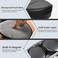 WiWU Ultra-Slim Hard Case for Apple AirPods Max with Sleep Mode, Travel Carrying Case Compatible with Apple Headphones, Airpod Max Cover Accessories, Portable Storage Bag (Black.