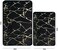 Eanpet Marble Bathroom Rugs Nonslip Black Gold Washroom Mats Ultra Soft Washable Bath Mats for Bathroom Floor Mats Carpet Water Absorbent Shower Rug Decoration for Bedroom Living Room.