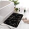 Eanpet Marble Bathroom Rugs Nonslip Black Gold Washroom Mats Ultra Soft Washable Bath Mats for Bathroom Floor Mats Carpet Water Absorbent Shower Rug Decoration for Bedroom Living Room.