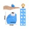 LOVEINUSA 10-Piece Land Animal Shaped Craft Hole Punch Set for DIY Crafting, Scrapbooking, Greeting Cards, Photo Albums, and Festival Paper Projects.