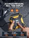 AstroAI Tyre Inflator Air Compressor Car Tyre Inflator 12V DC160PSI Integrated Metal Structure Digital Car Tyre Pump with LED Light, Auto-off for Cars, Bicycles, Motorcycles, and Others Yellow.