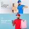 METRONIC Poly Mailers 14. 5x19, 50 PcsPink, Waterproof, Tear-Proof, Self Adhesive, Handle, Upgrade Design Shipping Bags.