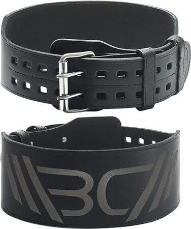 WARM BODY COLD MIND Premium Gewichtheberg&uuml;rtel aus Leder (10cmf&uuml;r Krafttraining - Gym G&uuml;rtel f&uuml;r Gewichtheben, Crossfit, Bodybuilding, Fitness, Powerlifting Weight Lifting Belt f&uuml;r Damen und Herren.