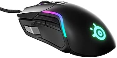 SteelSeries Rival 5 Gaming Mouse with PrismSync RGB Lighting and 9 Programmable Buttons &ndash; FPS, MOBA, MMO, Battle Royale &ndash; 18,000 CPI TrueMove Air Optical Sensor - Black.
