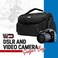 حقيبة أدوات كاميرا الفيديو وكاميرات DSLR من VidPro - حقيبة واقية كبيرة تتضمن فواصل مبطنة ومقبض وحزام كتف، متوافقة مع معظم ماركات الكاميرات، تتسع لكاميرا DSLR واحدة أو اثنتين و4 عدسات وملحقات.