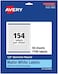 Avery Matte White Round Labels with Sure Feed, 1/2" diameter, 7,700 Matte White Printable Labels.