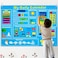 WATINC My First Daily Calendar Felt-Board for Kids 3. 5Ft 70Pcs All About Today Funky Frog Weather Season Chart Days of The Week Circle Time Bulletin Board Preschool Early Learning Play Kit for Wall.