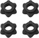 CALIDAKA 4pcs Spinlock Collars, Dumbbell Hex Nut, Dumbbell Rod Nut, 1 Inch Standard Barbell Screw Collar, Nonslip Dumbbell Screw Clamps for Dumbell Weight Lifting Fitness Training.