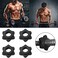 CALIDAKA 4pcs Spinlock Collars, Dumbbell Hex Nut, Dumbbell Rod Nut, 1 Inch Standard Barbell Screw Collar, Nonslip Dumbbell Screw Clamps for Dumbell Weight Lifting Fitness Training.
