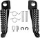 VPZMT Front Foot Pegs Fits for kawasaki ninja ZX6R ZX10R 650R EX650 Z750 Z750S Z1000 ER-6N ER-6F ER6 (Bright black.