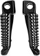 VPZMT Front Foot Pegs Fits for kawasaki ninja ZX6R ZX10R 650R EX650 Z750 Z750S Z1000 ER-6N ER-6F ER6 (Bright black.