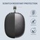 غطاء سيليكون من Fintie لسماعات AirPods Max، غطاء مضاد للخدش لأغطية الأذن وعصابة الرأس، واقي ملحقات (أسود).