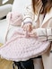 Zituop Chunky Knit Chenille Yarn for Hand Knitting Blankets, Super Soft Big Jumbo Blanket Yarn (Light Pink.