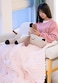 Zituop Chunky Knit Chenille Yarn for Hand Knitting Blankets, Super Soft Big Jumbo Blanket Yarn (Light Pink.