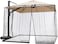 SOOSPE-MZ 10ft Patio Mosquito Netting Patio Umbrella Cover Mosquito Netting Screen,Windproof Anti-Mosquito with Zipper Portable Foldable Umbrella Mosquito Net（10'10'7. 5'(Black.