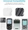 وسادات أقطاب وحدة DOMAS TENS - 24 قطعة، أحجام متعددة، ذاتية اللصق، متوافقة مع TENS 7000، AUVON TENS، Etekcity، Nicwell Care Tens.