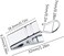JANYUN 30 Pack Mini Heavy-Duty Hook Clip Set Curtain Clips for Photos Home Decoration Art Craft Display (Silver.