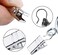 JANYUN 30 Pack Mini Heavy-Duty Hook Clip Set Curtain Clips for Photos Home Decoration Art Craft Display (Silver.