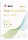 A-SUB 25 Sheets Printable Vinyl Sticker Paper for Inkjet Printer, Glossy White 8. 5X11 In Waterproof Full Sheet Label Paper for DIY Any Sticker You Like.