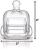 ZOOFOX 2 Pack Glass Butter Dish, Small Glass Butter Keeper with Lid and Easy Grip Handle, Clear Butter Serving Storage Dish with Cover, Square Covered Mini Butter Container.