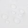 HUOQUANJU Small Shower Curtain Liner Ipx4 Waterproof, Soft Narrow Stall 47W x 71H Inch,RV Travel Trailer - Camper Shower Curtain with 8 Hooks and Grommets/White.