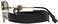 Versace Women's Pilot Sunglasses, Black/Gold, 61-18-145 mm.