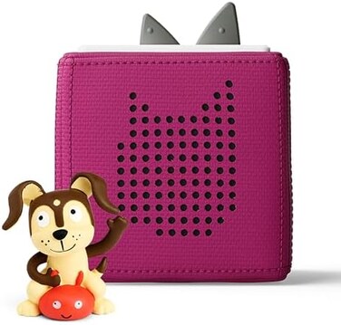 tonies Toniebox Audio Player Starter Set with Playtime Puppy - Listen, Learn, and Play with One Huggable Little Box - Purple.