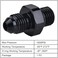EVIL ENERGY 6AN Flare to AN8 ORB Male O-Ring Fitting Adapter 2PCS.