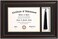 ELSKER&amp;HOME ELSKERHOME 11x17 Diploma Frames with Tassel Holder for 8. 5x11 Certificate Document Shadow Box, Mahogany Frame, Degree Double Mat, Black with Gold Rim.