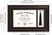 ELSKER&amp;HOME ELSKERHOME 11x17 Diploma Frames with Tassel Holder for 8. 5x11 Certificate Document Shadow Box, Mahogany Frame, Degree Double Mat, Black with Gold Rim.