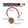 طقم ALL-TOP 4x4 لتفريغ الإطارات السريع، مقياس ضغط الإطارات 0-70 رطل لكل بوصة مربعة / جهاز تفريغ الهواء الرئيسي / لإطارات الطرق الوعرة لسيارات الجيب والشاحنات والمركبات الرباعية.
