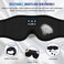MUSICOZY 3D Bluetooth 5. 4 Sleep Headphones, Breathable Wireless Music Eye Mask, Sleeping Headphones with Headband for Side Sleepers, Women, Men, Air Travel, Unique Tech Gifts.