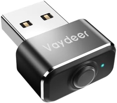 VAYDEER Tiny Mouse Jiggler USB Port Mouse Mover Supports Multi-Track, Driver-Free, Plug-and-Play with ON/Off Switch.