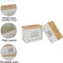 Gdfjiy Potato Onion Kitchen Storage Canisters,Storage Bin For Kitchen 2 Pack Set,potatoe, Potato Storage Box，storage And Long Shelf Life With Aerating Tin Storage Holes-white.