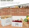 Gdfjiy Potato Onion Kitchen Storage Canisters,Storage Bin For Kitchen 2 Pack Set,potatoe, Potato Storage Box，storage And Long Shelf Life With Aerating Tin Storage Holes-white.