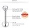 SCERRING 16g Lip Rings Labret Monroe Lip Rings Nail Tragus Helix Cartilage Earrings Studs Ring Medusa Piercing Jewelry Retainer 8mm 10mm 48PCS.