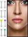 SCERRING 16g Lip Rings Labret Monroe Lip Rings Nail Tragus Helix Cartilage Earrings Studs Ring Medusa Piercing Jewelry Retainer 8mm 10mm 48PCS.