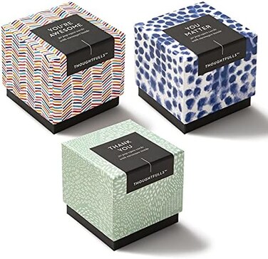 مجموعة بطاقات Compendium ThoughtFulls Pop-Open Cards 3-Pack You're Awesome, You Matter, Thank You 90 Pop-Open Cards, Each with different message in inside.