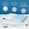 Bluewave Bedding Hyper Slim Gel Memory Foam Pillow for Stomach and Back Sleepers - Thin, Flat Design for Cervical Neck Alignment and Deeper Sleep (2. 25-Inches Height, King Size.