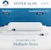 Bluewave Bedding Hyper Slim Gel Memory Foam Pillow for Stomach and Back Sleepers - Thin, Flat Design for Cervical Neck Alignment and Deeper Sleep (2. 25-Inches Height, King Size.