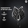 Black Wolf Body Scrubber - 100% Silicone Bristles for a Hygienic Deep Clean Experience - Easy to Clean Excess Soap and Body Wash Off.