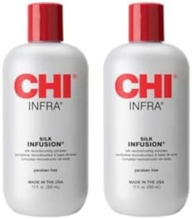 CHI Silk Infusion, Gray, 12 Oz, Pack of 2.