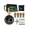 Rhino USA Adjustable Tire Deflators with Gauge (0-60psiCalibratedAutomatic Tire Air Down Tool - Large 2" Easy Read Glow DialSolid Brass Hardware - Best Offroad Deflator for Jeep, Truck or ATV.