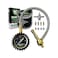 Rhino USA Rapid Tire Deflators with Gauge (0-60psiAutomaticAdjustable Tire Air Down Tool - Large 2" Easy Read Glow DialSolid Brass Hardware - Best Offroad Deflator for Jeep, Truck or ATV.