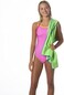 Flow Swim Gear Hydro Sport Towel - Microfiber Quick Dry Swimming Towels for Pool, Triathlon, and Other Water Sports in Medium, Large, Extra Large, and Hooded Sizes (Lime, Medium (48" x 24".